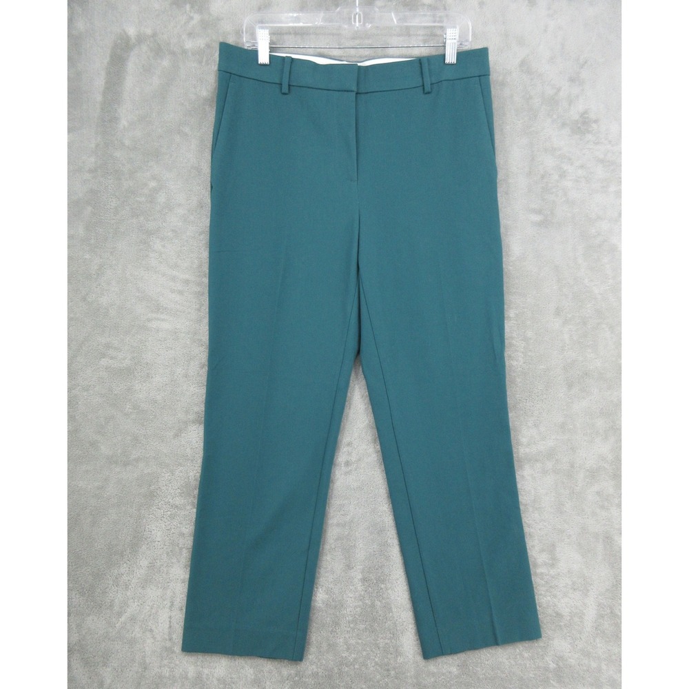 Ann Taylor Pants Womens Size 8 The Eva Ankle Trousers Stretch Office Career Zip